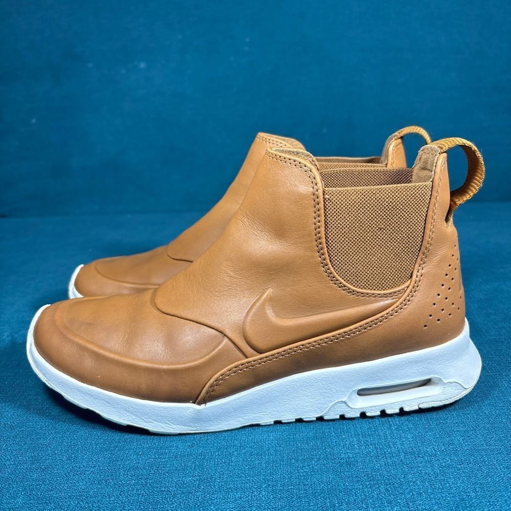 Nike Air Max Thea Mid Leather Chelsea Boots Brown Women’s Size 7